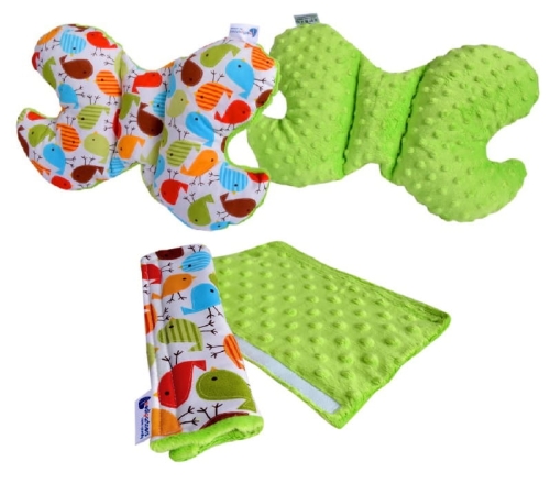 MINKY ZESTAW PODUSZKA DO WÓZKA FOTELIKA PODRÓŻNA ANTYWSTRZĄSOWA ANNAFARM.jpg